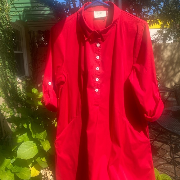 COMFORTABLE RED DRESS - Picture 4 of 4